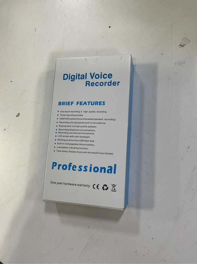 Condition photo showing New/Like New for 72GB Voice Activated Recorder - Tallkcoder Recording Device with AI-Intelligent Noise Reduction for Lectures Meetings, Dictaphone Digital Voice Recorder, Audio Recorder for Interviews, Class, MP3