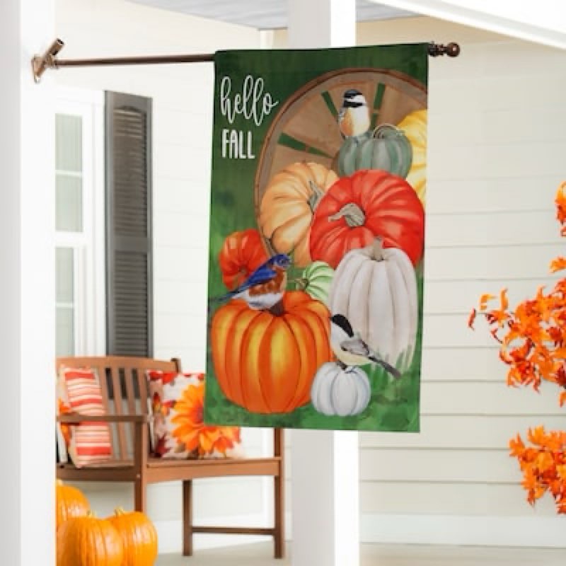 Style Selections 2-ft W x 4-ft H Fall House Flag
