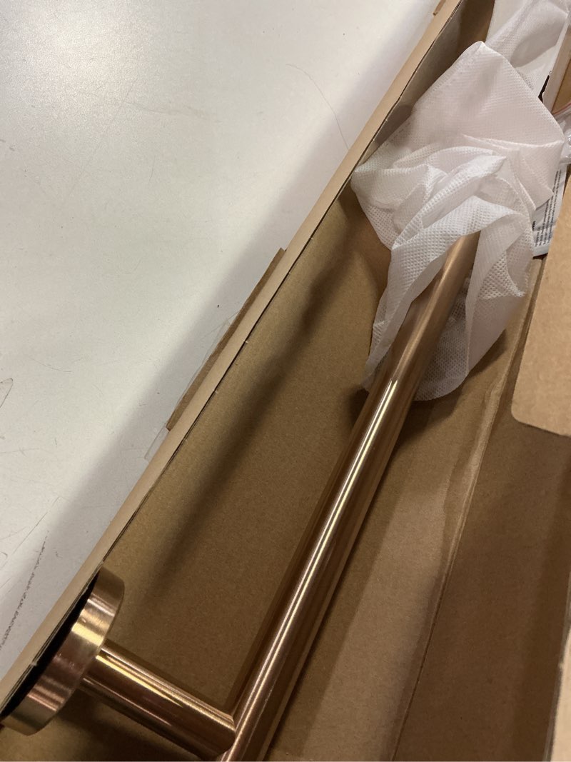 Condition photo showing Good Condition for JQK Champagne Bronze Towel Bar, 27 Inch 304 Stainless Steel Thicken 0.8mm Towel Rack Bathroom, Towel Holder Wall Mount, Useable Length 24 Inch, TB110L24-CB Champagne Bronze 27 Inch