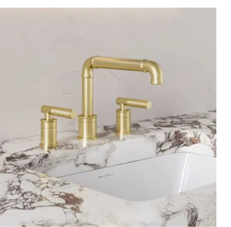 Avallon 8 in. Widespread, Sleek Handle, Bathroom Faucet