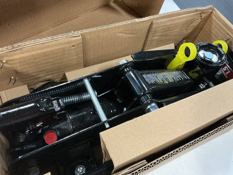 Condition photo showing Good Condition for jack boss floor jack 1.5 ton (3,000 lbs) hydraulic car jack, lifting range from 5.1 inch to 12.6 inch, fits sedans automotive black 1.5 ton sedan black