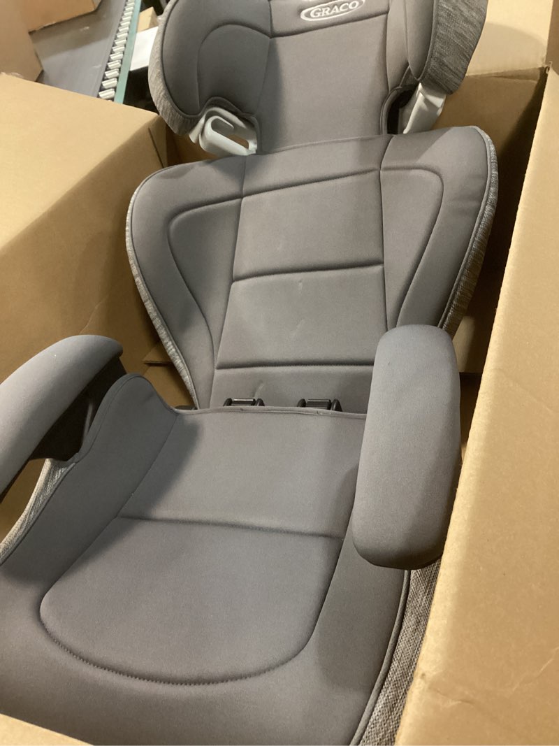 Condition photo showing As Is for graco turbobooster 2.0 lx highback booster seat with latch system, gannon; infant to toddler transition car seat, safe & comfortable turbobooster 2.0 lx gannon