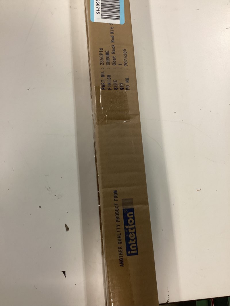 Condition photo showing New/Like New for nexel coat rack rod kit, 36"w, chrome finish