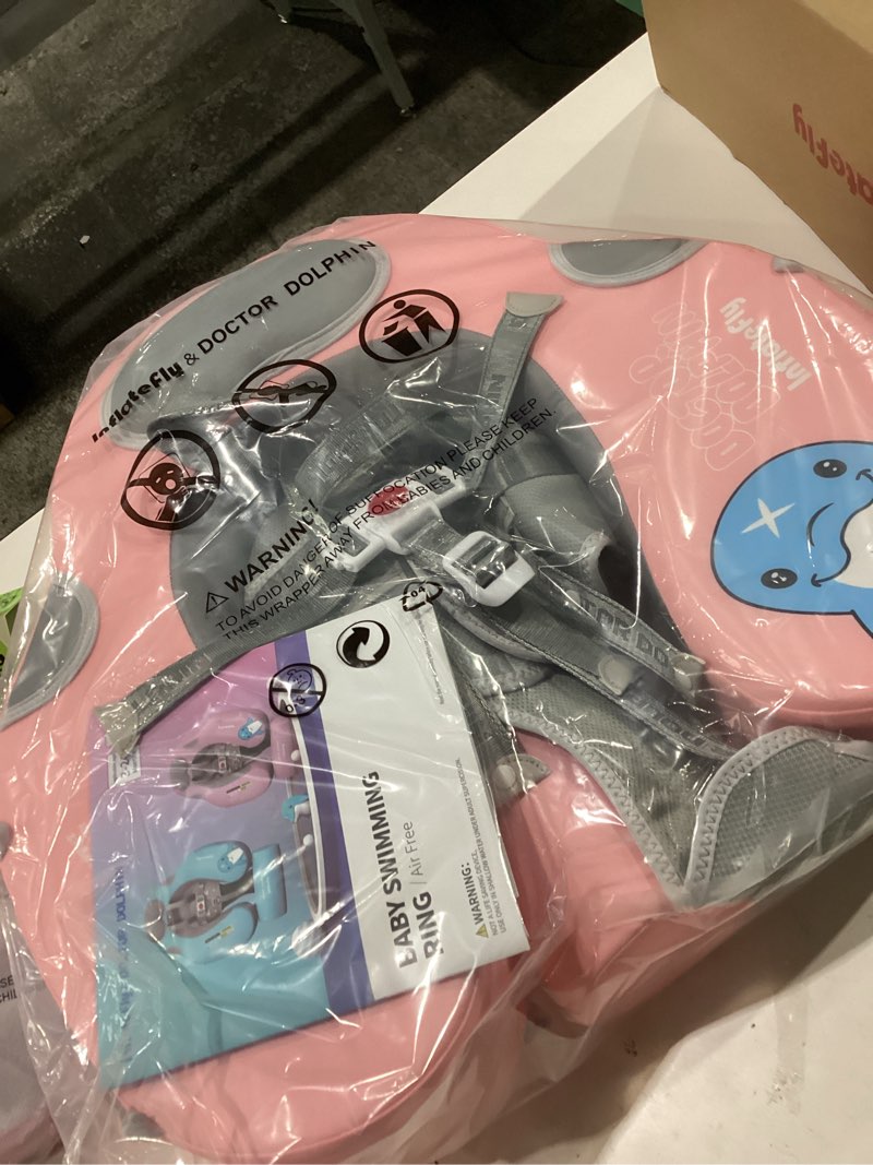 Inflate fly Dolphin Baby Swimming Ring (pink) 3-24 months