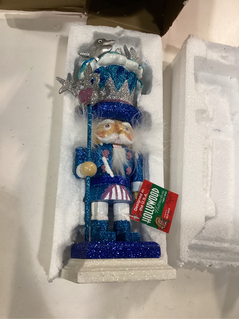 Condition photo showing Good Condition for kurt adler hollywood dolphin nutcracker, 12-inch