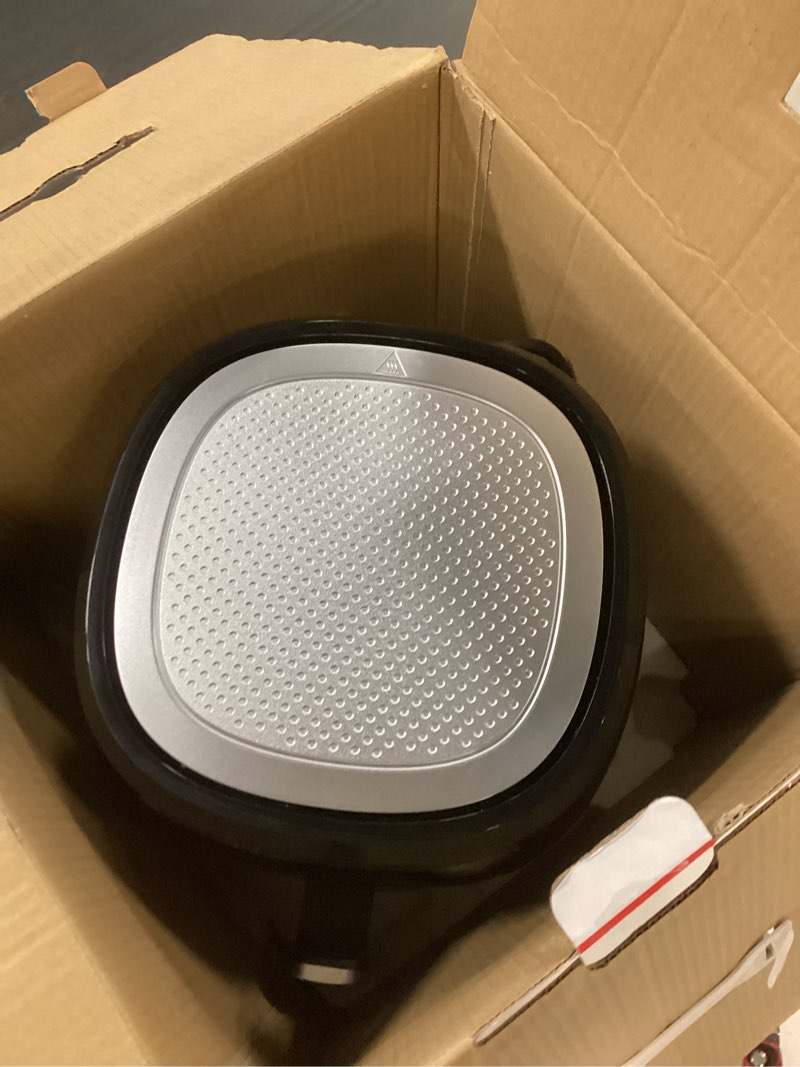 Condition photo showing Good Condition for Gourmia Air Fryer Oven Digital Display 4 Quart Large AirFryer Cooker 12 1-Touch Cooking Presets, Black and Stainless Steel Accents Fry Force GAF486 4 Quart Black