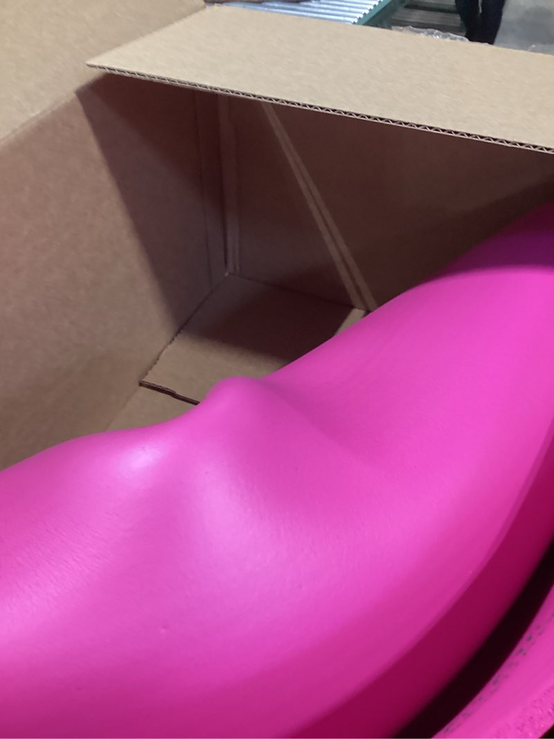 Condition photo showing As Is for gaiam yoga mat, pilates & exercise mat, thick 2/5" (10mm) workout mat with easy-cinch carrying strap for home & gym workouts pink 2/5" (10mm)