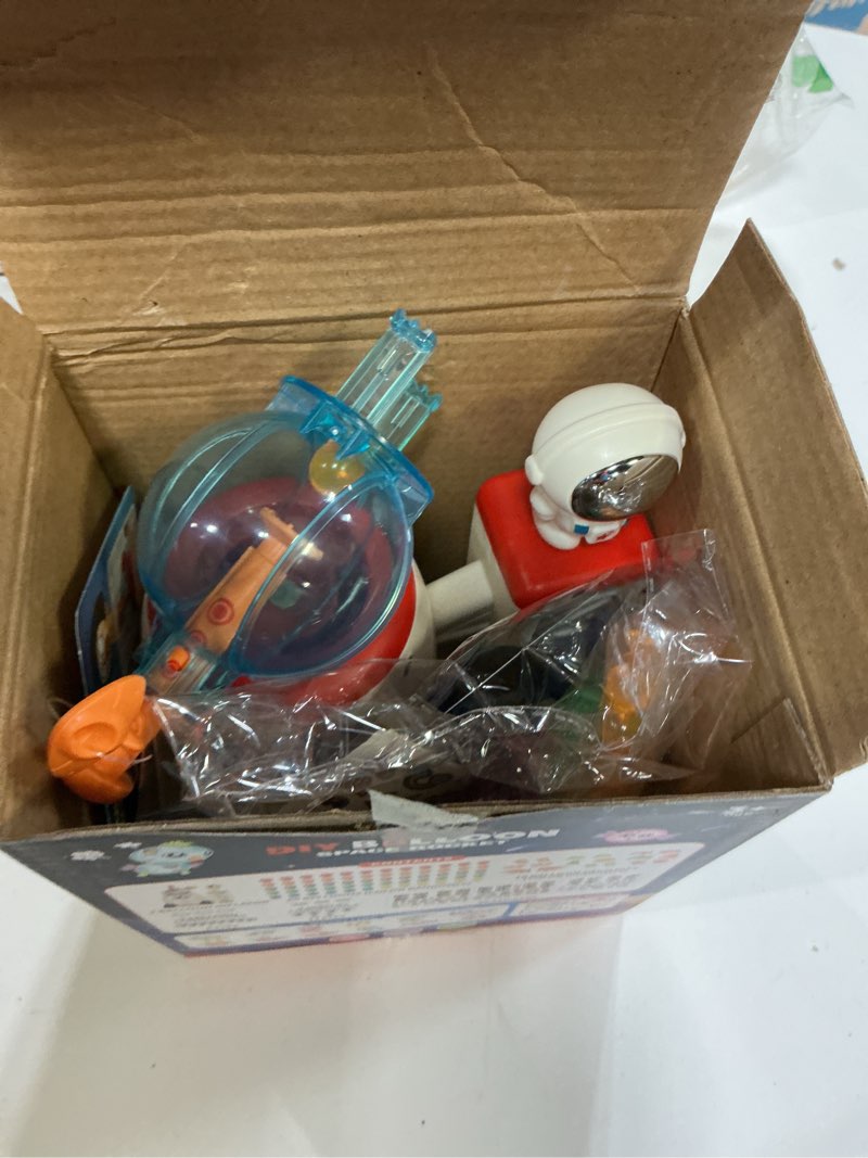 Condition photo showing Good Condition for PINSHILE DIY Space Magic Balloon Craft Kit, Sticker Decorated Balloons Toy for Kids, Rocket Air Pump Fun with Balloon Monster Pals, DIY Creative Activity, Birthday Gifts for Girls Boys Ages 3+ Off-white