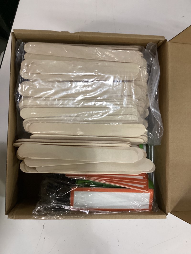 Condition photo showing Good Condition for 24 packs wood craft stick camp frame craft kit camping diy picture frame gifts bulk with pine tree stick for classroom home vacation bible school activities party supplies