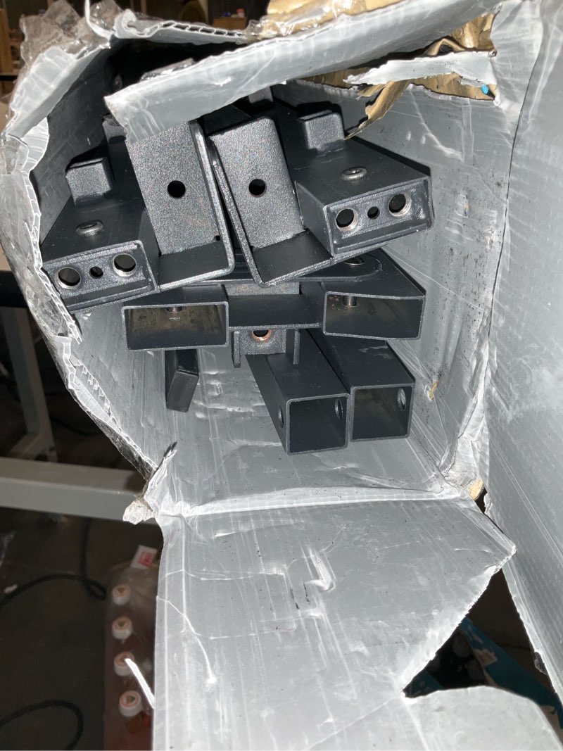 Condition photo showing As Is for Metal Bed Frame,Full Size Bed Frame with Storage Space,Heavy Duty Sturdy Mattress Foundation,Easy Assembly,No Box Spring Needed, Black,12 Inch,Full Full 12 Inch