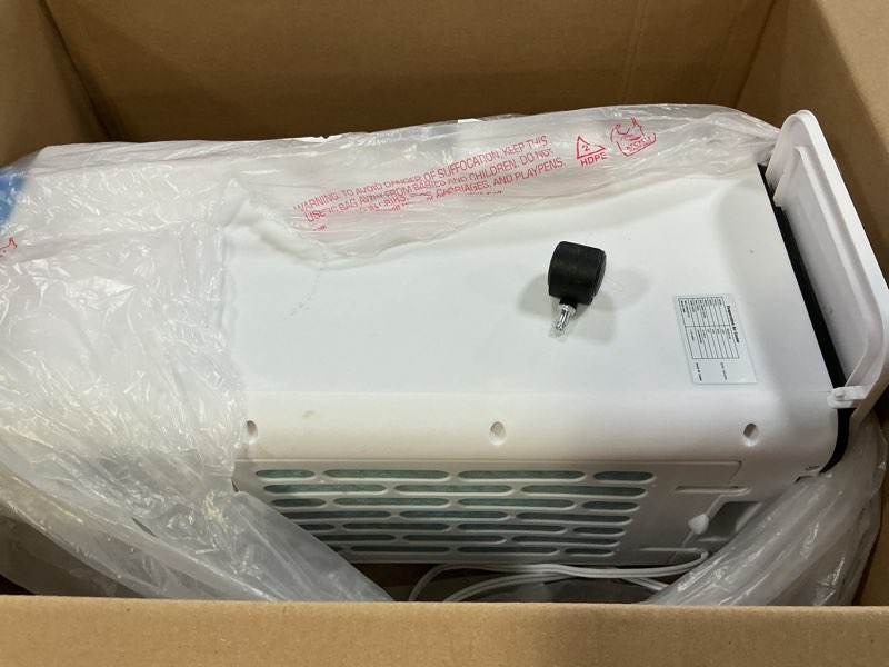 Condition photo showing As Is for Windowless Portable Air Conditioners with Remote, Ventless Ac Unit Ductless Air Cooler,Hoseless Quiet Evaporative Oscillating Swamp Cooler,12H Timer & 4 Ice Box for Room Indoor Outdoor Office Bedroom