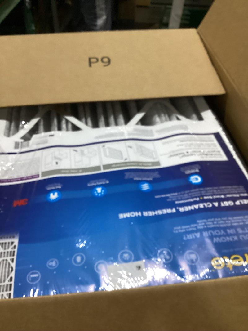 Condition photo showing As Is for filtrete 20x25x5 ac furnace air filter, mpr 1550, merv 12, fits trion airbear, certified asthma & allergy friendly, electrostatic air cleaning filter, 1-pack (actual size 19.56 x 24.13 x 4.75)