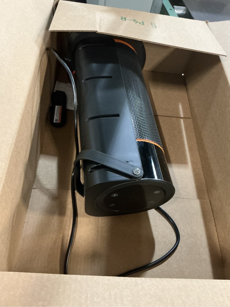 Condition photo showing As Is for Space Heater - 1500W Portable Space Heaters for Indoor Use, PTC Ceramic Electric Heater with Remote, 4 Modes, 9H Timer, Low Noise, 70°Oscillation, Overheat & Tip-Over Protection for Office Home Black