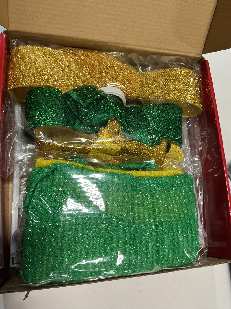 Condition photo showing New/Like New for st patricks day decorations, 3 sets adjustable led gold and green decor boxes with shamrock & horseshoe for irish-themed party indoor outdoor home room decor (st patricks day)