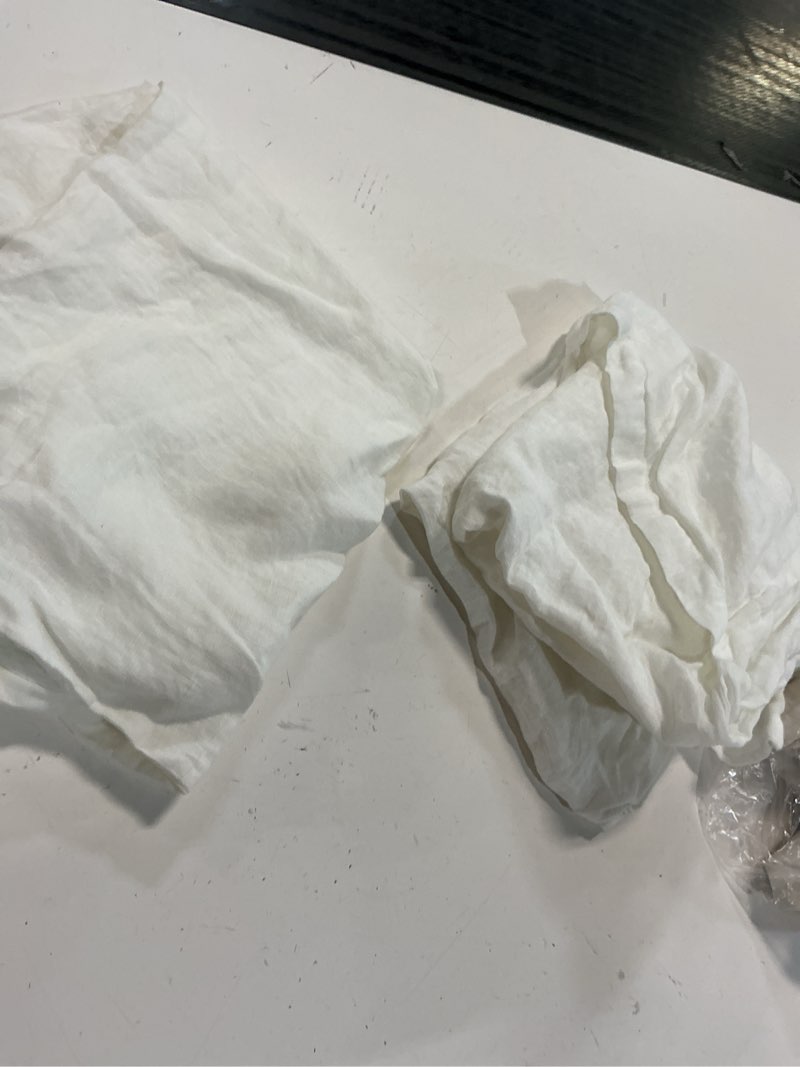 Condition photo showing Good Condition for european linen sham set, standard, white