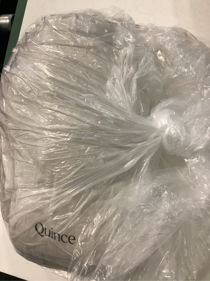 Condition photo showing New/Like New for european linen duvet cover set, full/queen, sand