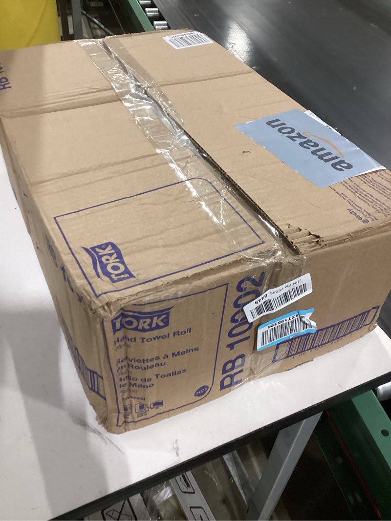 Condition photo showing Good Condition for Tork Paper Hand Towel Roll White H21, Universal, 100% Recycled Fiber, 6 Rolls x 1000 ft, RB10002 1000 Foot (Pack of 6) White