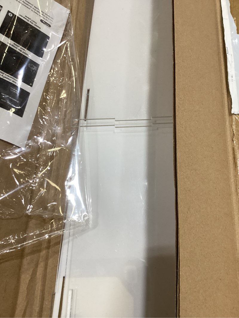 Condition photo showing As Is for MECCANIXITY Acrylic Display Case Box Clear Dustproof Protection Showcase 4.3x4.3x16.1 Inch for Collectibles Display