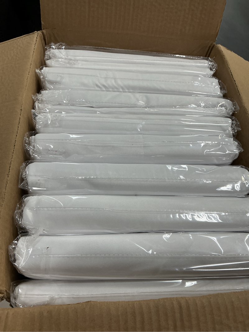 Condition photo showing New/Like New for 12 pack round tablecloth 120 inch cloth white tablecloth for round tables, washable polyester table cloth stain and wrinkle resistant decorative table cover for wedding party dining banquet white 12 pack - 120 inch round