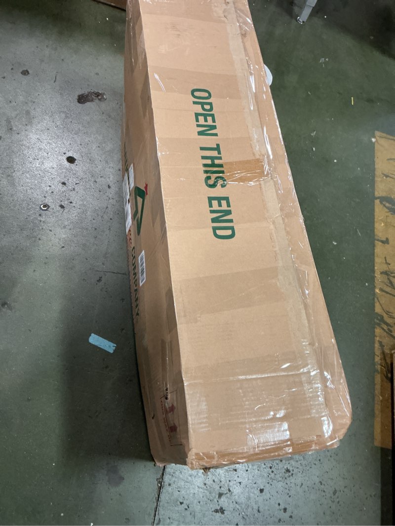 Condition photo showing Good Condition for National Tree Company 60 in Pre-Lit Norwood Fir Artificial Christmas Wreath, Christmas Decoration with 300 Clear Lights, 882 Tips, Green 60 in Wreath