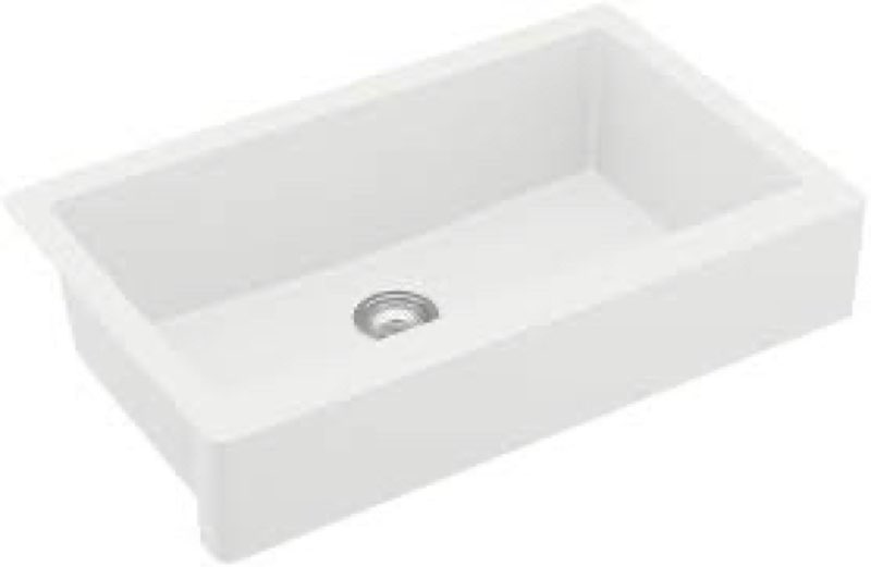 Quartz Retrofit 34" L X 21" W Farmhouse/Apron Kitchen Sink