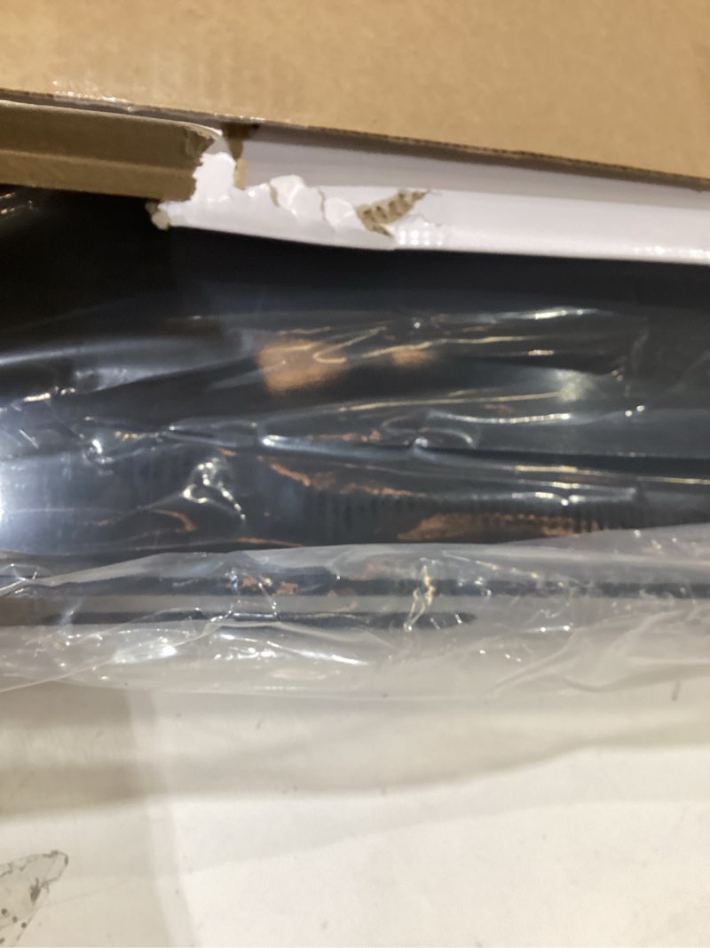 Condition photo showing New/Like New for 22×22 inches Oversized Black Acrylic Ottoman Tray Extra Large Decorative Tray Spill-Proof Serving Trays with Handles King-Size Safe Edge Organizer for Coffee Table Countertop Breakfast