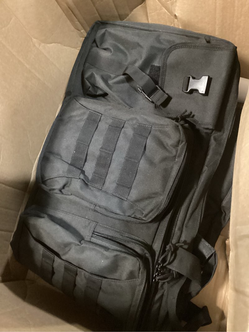 Condition photo showing Good Condition for cvlife 42" soft rifle case rifle bag double long gun bag, gun case rifle backpack, with lockable zipper and backpack strap for outdoor hunting shooting black