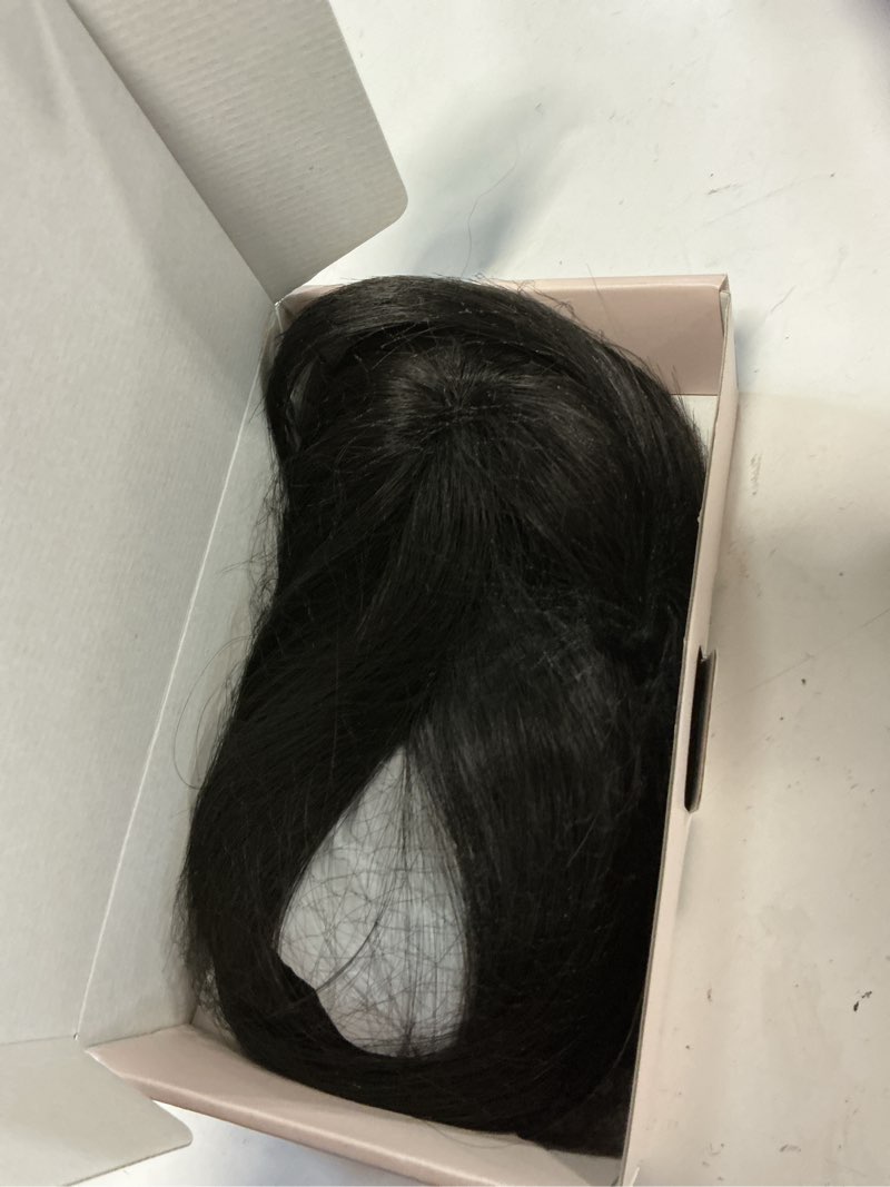 Condition photo showing Good Condition for tess hair toppers for women with thinning hair,14inch 360° 3d cover human hair topper no bangs middle part clip in hairpieces for women daily wear clip in side bangs #01 14-#01-no bangs 14 inch