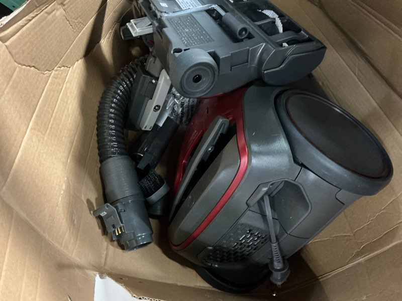 Condition photo showing As Is for kenmore 81414 bagged canister vacuum cleaning tools, 400 series + telescoping wand, red kenmore 400 series + telescoping wand
