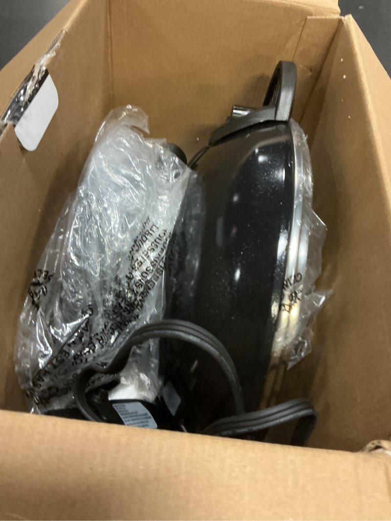 Condition photo showing Good Condition for aroma housewares aew-306 electric wok with tempered glass lid easy clean nonstick, cooking chopsticks, tempura and steaming racks, professional model, black