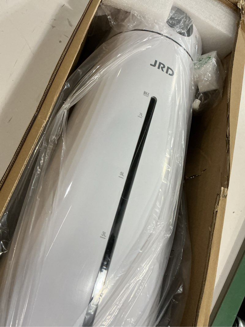 Condition photo showing As Is for JRD 8L/ 2.1Gal Humidifier Large Room, Ultrasonic Cool Mist for Bedroom, Quiet Humidifier with Remote Control, 10 Mist Modes, 24H Timer, 40H Run, AI Mode, Night Light for Home Office Baby Pets-White L-8L White