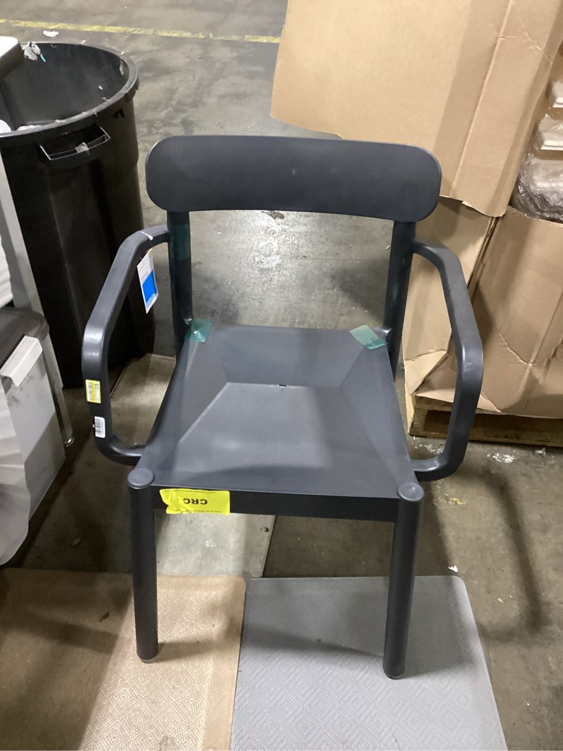 Condition photo showing Good Condition for elba outdoor patio stack dining chair black - room essentials™