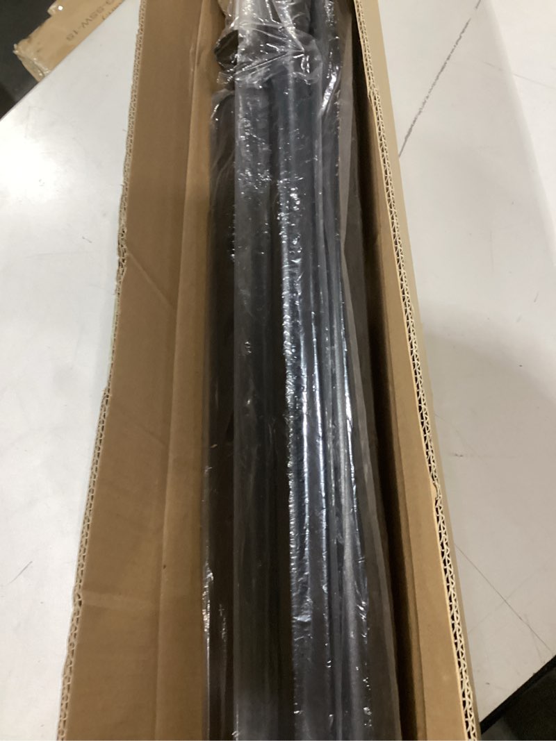 Condition photo showing Good Condition for 41 to 185 inch tension curtain rod no drill black shower curtain rod extra long heavy duty tension rod for windows, patio, bathroom - renter friendly adjustable curtain rods 41-185inch black