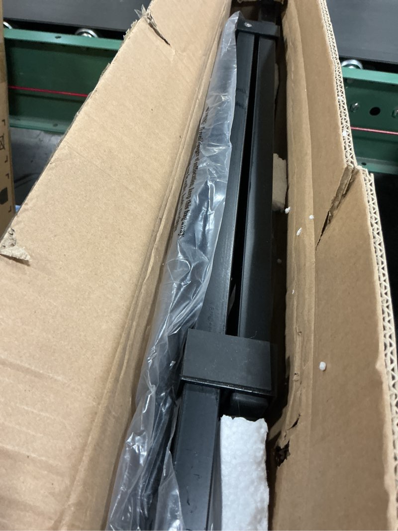 Condition photo showing As Is for 10-Second Quick Install Pressure Mounted Dog Gate for Pets and Kids,Adjustable 29'' to 43'' Wide Metal Pet Gate for Doorways Stairs,No Drilling,Expandable,30'' Tall Indoor Portable Safety Baby Gate Black 36''H