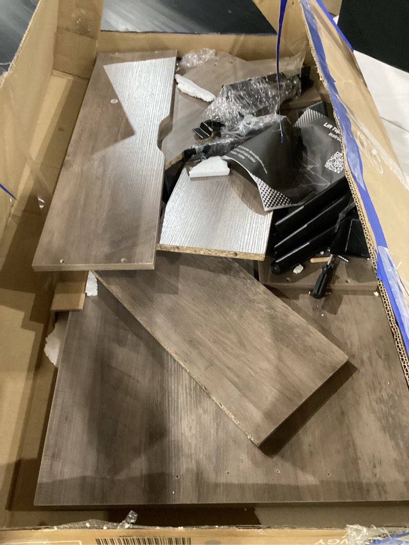 Condition photo showing As Is for missing parts****olixis wooden coffee table, lift top coffee table with large hidden compartment and ample storage shelf, lift tabletop dining table for living room, home small space, grey grey 39.5 inches x 20.1 inches x 16.9 inches
