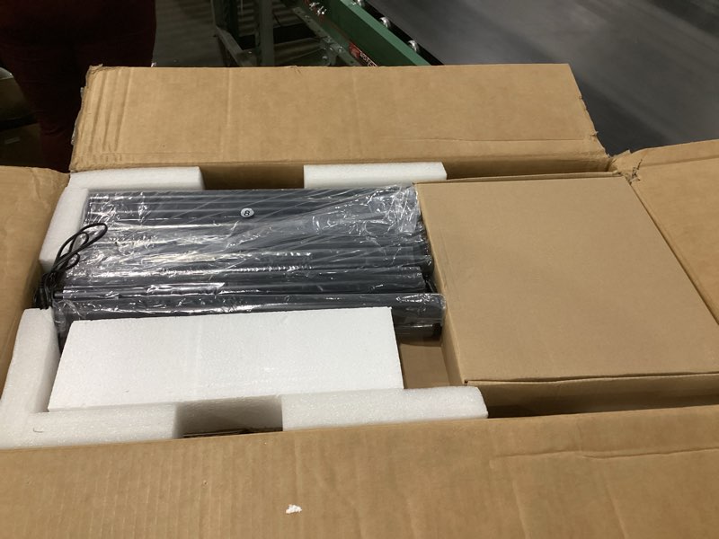 Condition photo showing New/Like New for 5 Tier Bookshelf with LED Light, Dimmable Bookcase with Touch & Remote Control, 3 Color Temperatures, Tall Modern Display Standing Shelf for Living Room, Bedroom, Home Office (Rustic Brown)