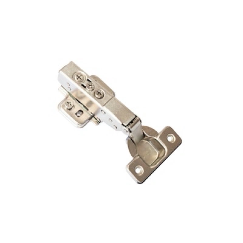 RELIABILT 110-Degree Half Overlay Concealed Soft-Close Nickel plated Cabinet Hinge