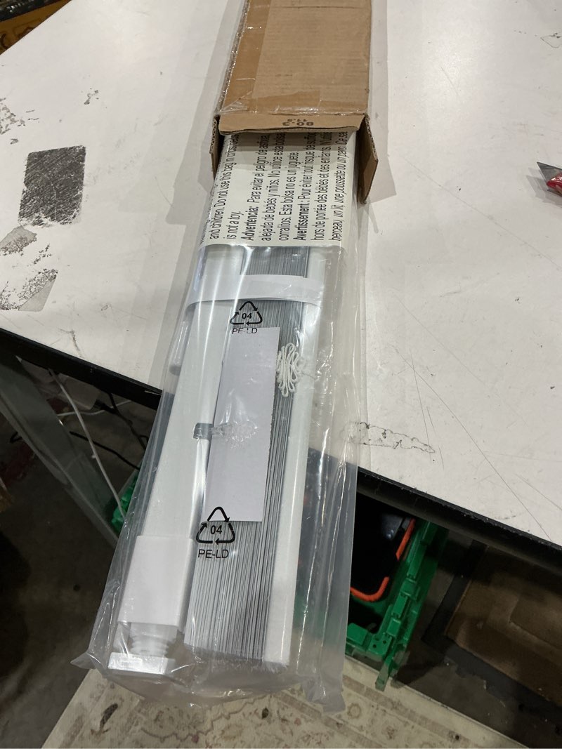 Condition photo showing Good Condition for lazblinds no tools no drill cordless aluminum mini blinds, 100% privacy s-curve blinds for windows, room darkening horizontal window blinds and shades for home, 20" w x 36" h, white white 20" w x 36" h