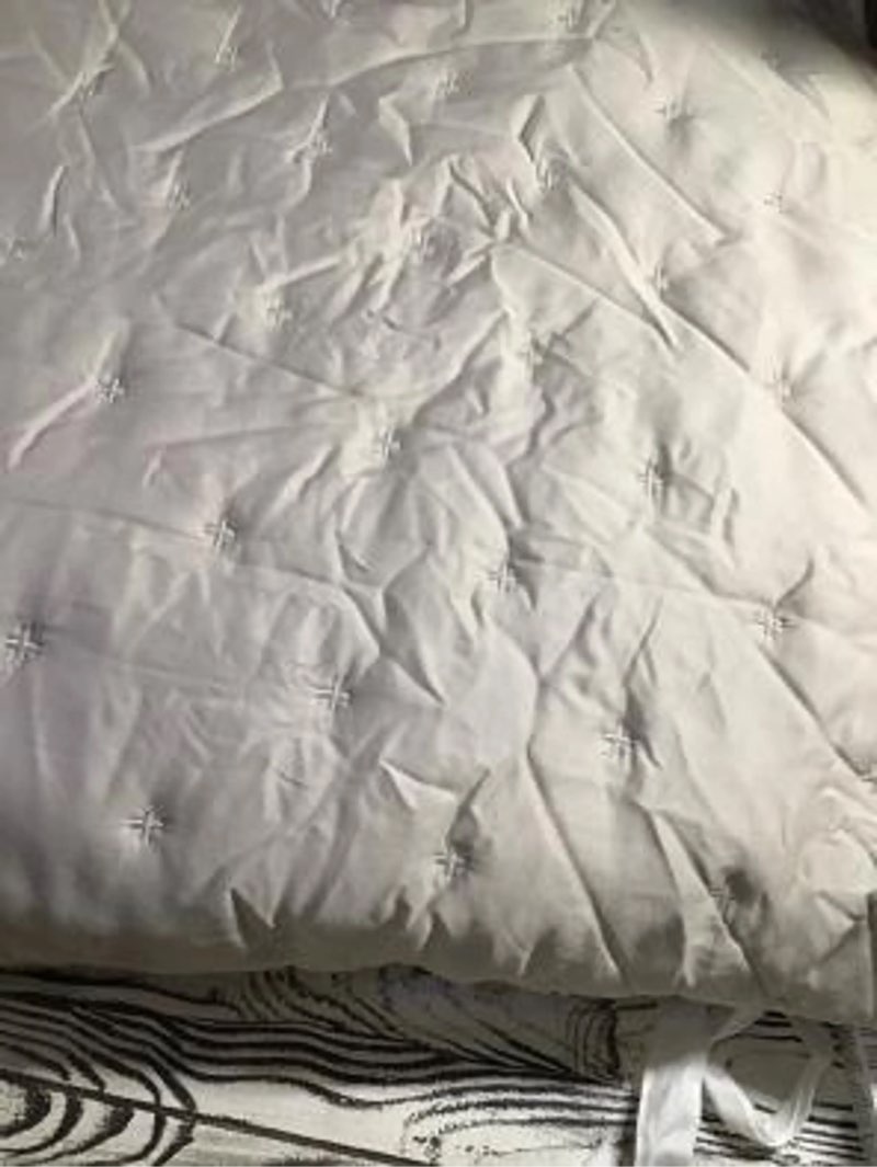 quince european linen dream quilt full queen  ivory