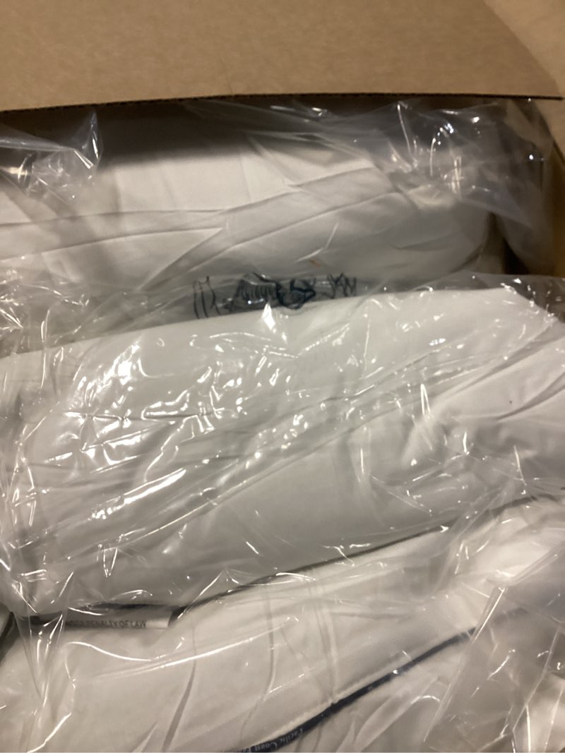 Condition photo showing As Is for Pacific Coast White Goose Down Fiber Pillows, Bed Pillows for Back, Stomach and Side Sleepers, King Size Pillows Set of 2, Hotel Collection, Fluffy, Medium King Size (Pack of 2)