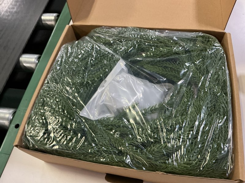 Condition photo showing Good Condition for MISSPIN Christmas Garland with Lights, Real Touch Winter Pine Garland, Green Artificial Greenery Garland for Table, Mantle, Wall, Indoor, Outdoor Christmas Decorations Cryptomeria Pine with Light 9FT