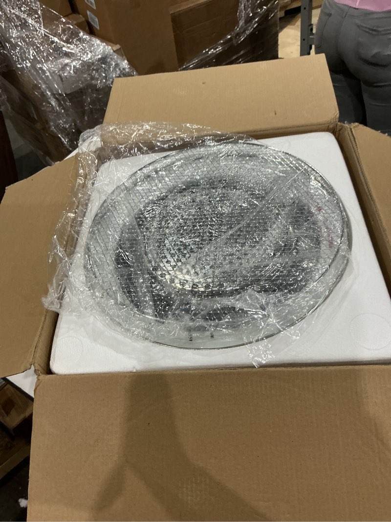 Condition photo showing Good Condition for nutrichef halogen oven countertop air fryer - 1200w 13qt infrared convection cooker w/ stainless steel cooking bowl for healthy meals, great for chicken, steak, fish, ribs, shrimp, more -azpkairfr48