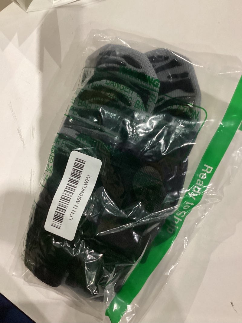 Condition photo showing New/Like New for DOK TigerToes Premium Non-Slip Dog Socks for Hardwood Floors - Extra-Thick Grip That Works Even When Twisted - Prevents Licking, Slipping, and Great for Dog Paw Protection - Size Medium Classic Grey Medium