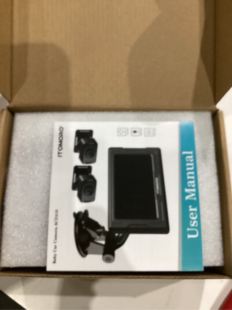 Condition photo showing Good Condition for itomoro baby car camera hd 1080p dual-channel display car baby camera with 2 ir night vision camera, easily install 4.3'' car camera for baby with crystal clear wide view for rear facing seat 2 camera