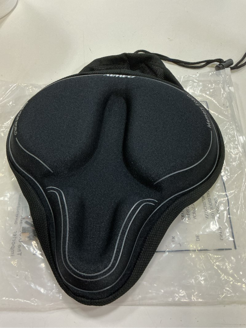 Condition photo showing Good Condition for daway comfortable bike seat cover - c3 soft gel & memory foam padded bike seat cushion for women men seniors, comfort, fits for peloton, stationary, exercise, mountain and cruiser bicycle saddles c6m, large