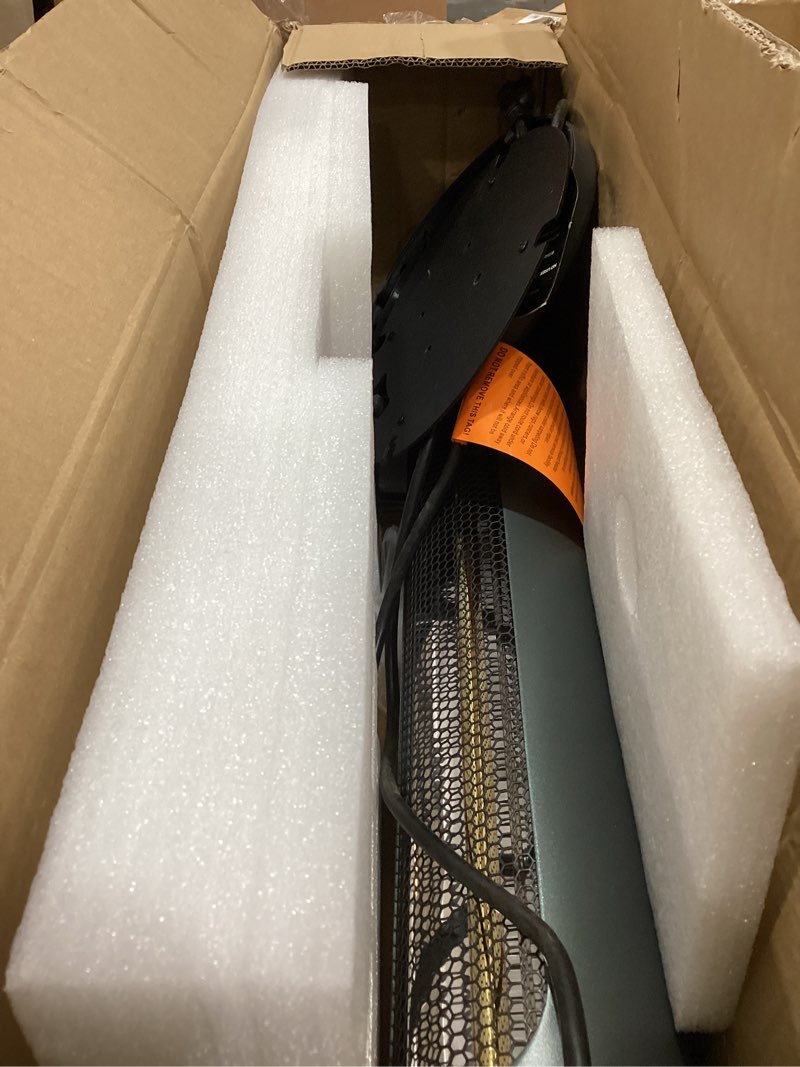 Condition photo showing Good Condition for thermomate electric patio heater, 1500w ip65 outdoor/indoor infrared heater with remote, 8 heating levels 8-hour timer & oscillation, tip-over protection for garage backyard restaurant 34"