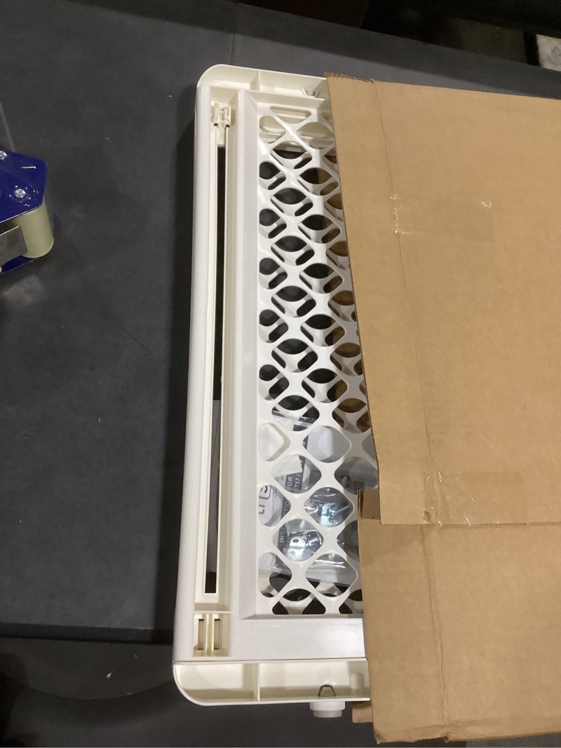 Condition photo showing Good Condition for toddleroo by north states - supergate ergo baby gate: plastic baby gate for stairs & doorways - adjustable indoor safety gate - made in usa - 26 to 42 inches wide - 26 inches tall - ivory