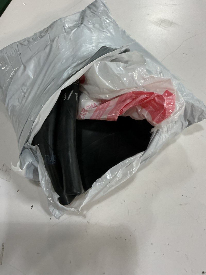 Condition photo showing Good Condition for two tyk 27x8-12, 27x9-12 atv utv tire inner tubes with tr6 metal valve stems