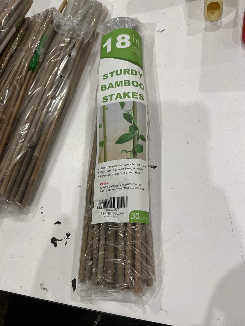 natural bamboo plant stakes (18in-30pcs)