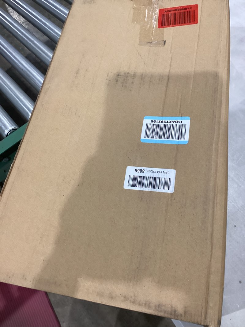 Condition photo showing Good Condition for Snow Pusher, 24-inch Wide Snow Shovel for Driveway, Snow Removal Tool for Car Garage, Sidewalks and Doorways, Snow Pusher Shovel with Ergonomic Grip and Aluminum Strip, Orange